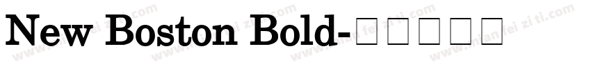 New Boston Bold字体转换